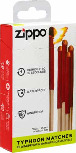 Zippo Typhoon Matches 25 Windproof & Waterproof Matches