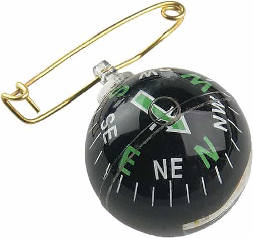 Allen Black Pin-On Ball Compass
