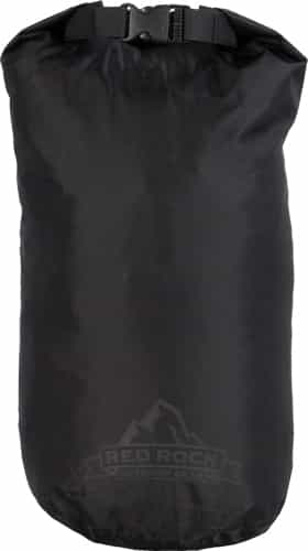 Red Rock Roll Top Dry Bag 8 Liter Waterproof Black
