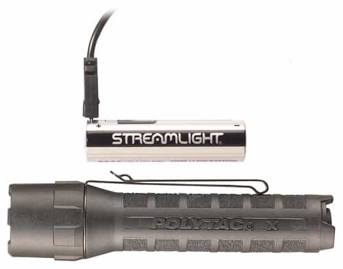 Streamlight Poly-Tac X USB Light, White LED, Black
