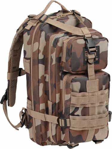 Bulldog Compact Backpack W\/ Molle Throwback Camo