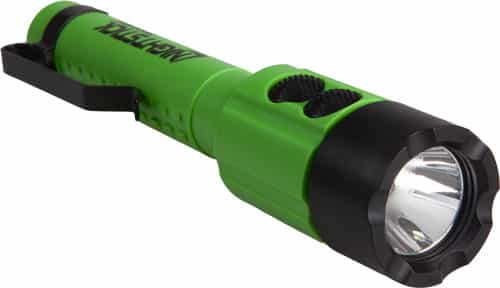 Nightstick Flashlight With Green Laser 2Aa Green Body