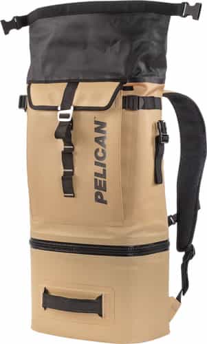 Pelican Soft Cooler Backpack Compression Molded Coyote