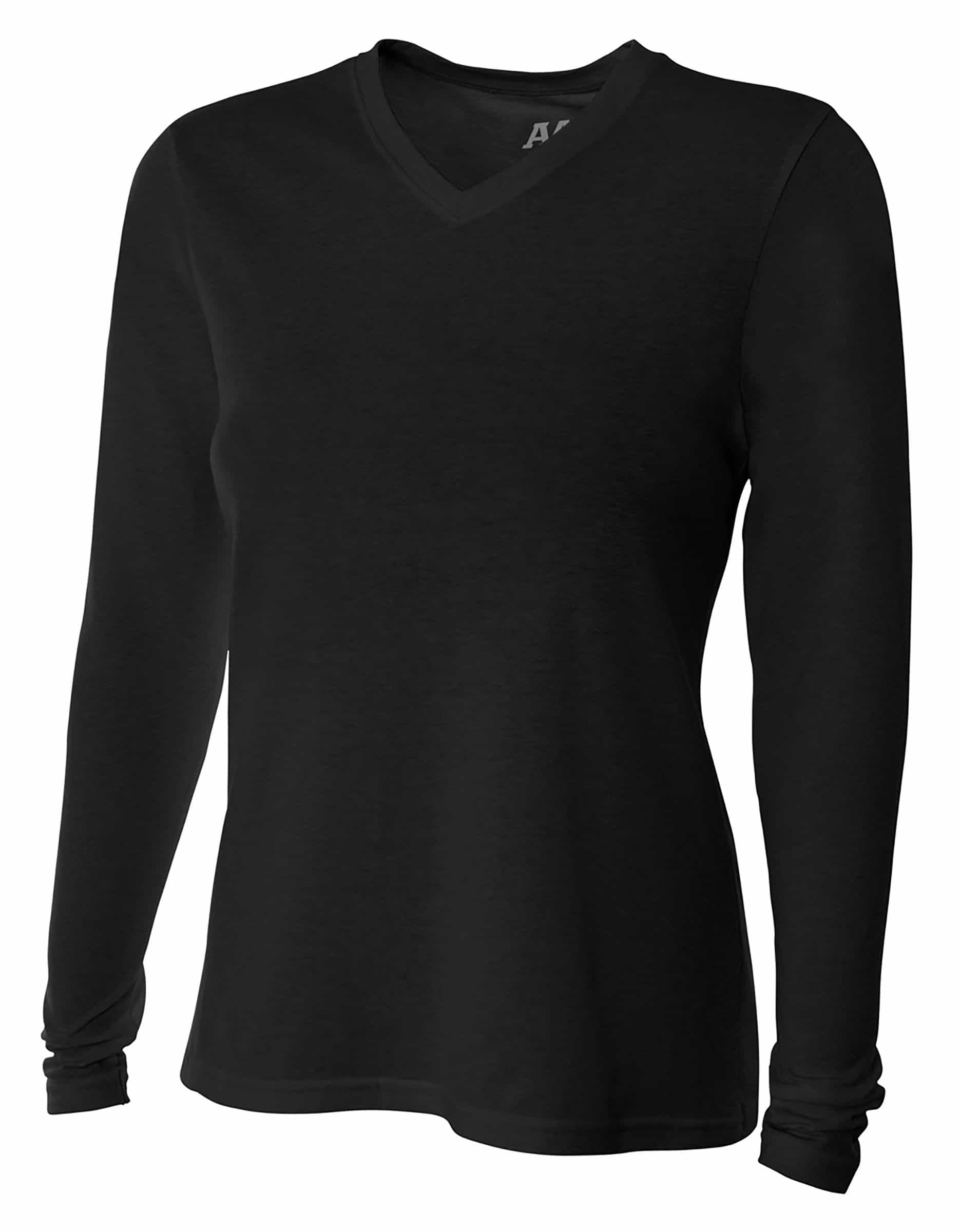 Women's Long Sleeve Fusion Performance V-Neck