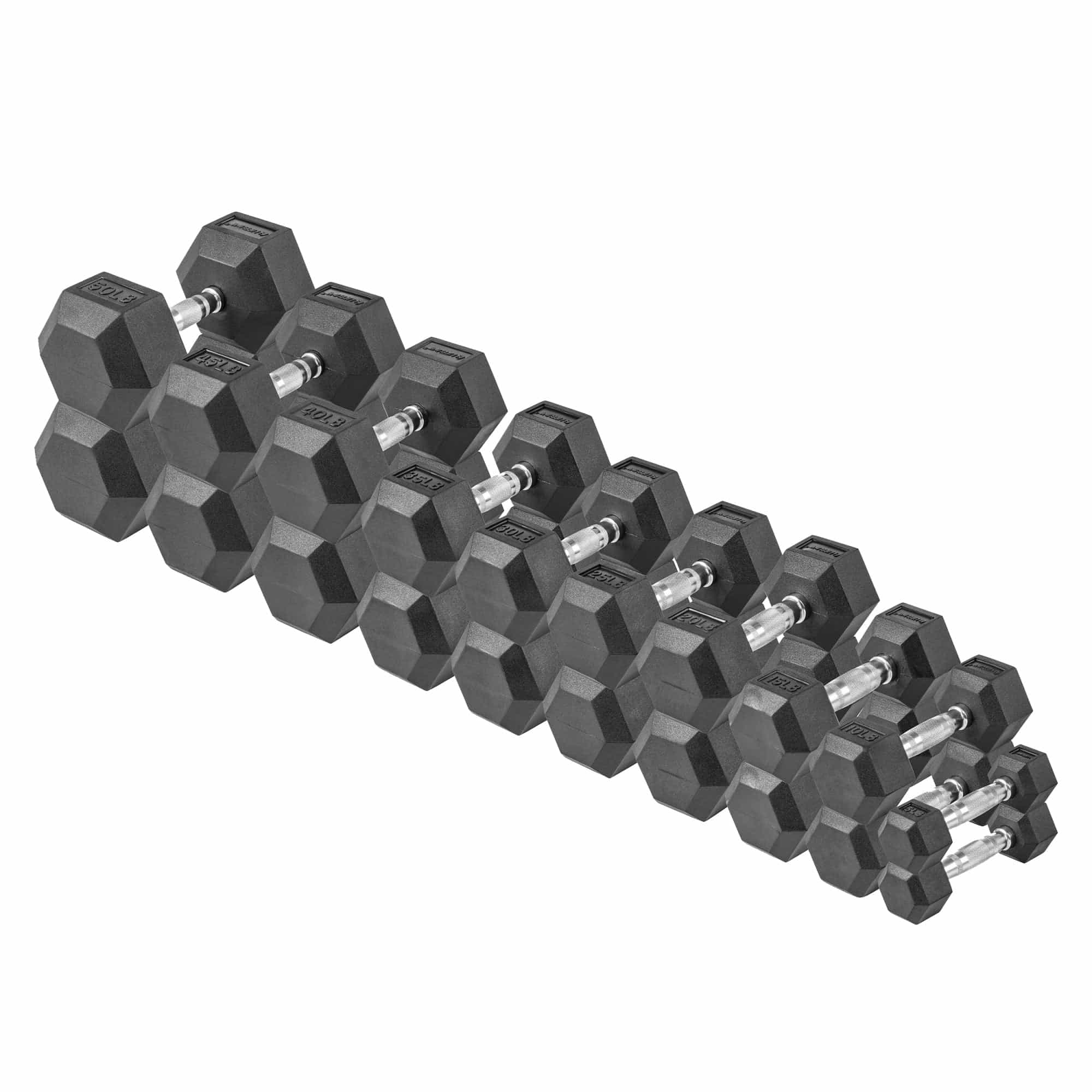 Hex Rubber Dumbbell Fitness Training Weight Sets