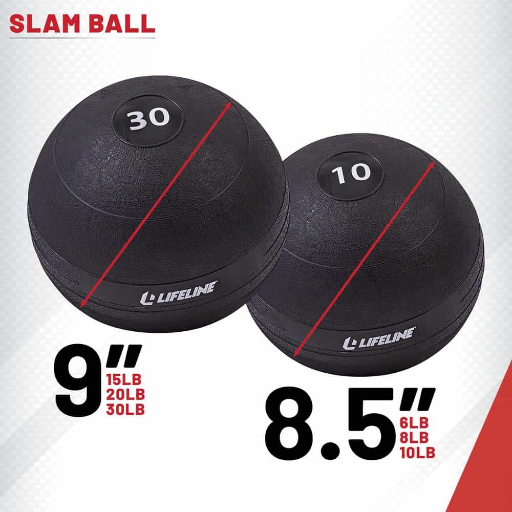 Lifeline Fitness Weighted Slam Balls - Multiple Weights Available