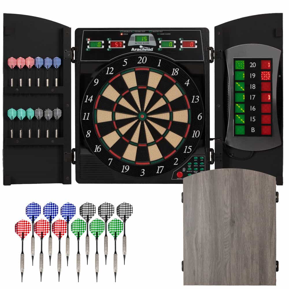 Cricketmaxx 4.0 Electronic Dartboard Cabinet Set