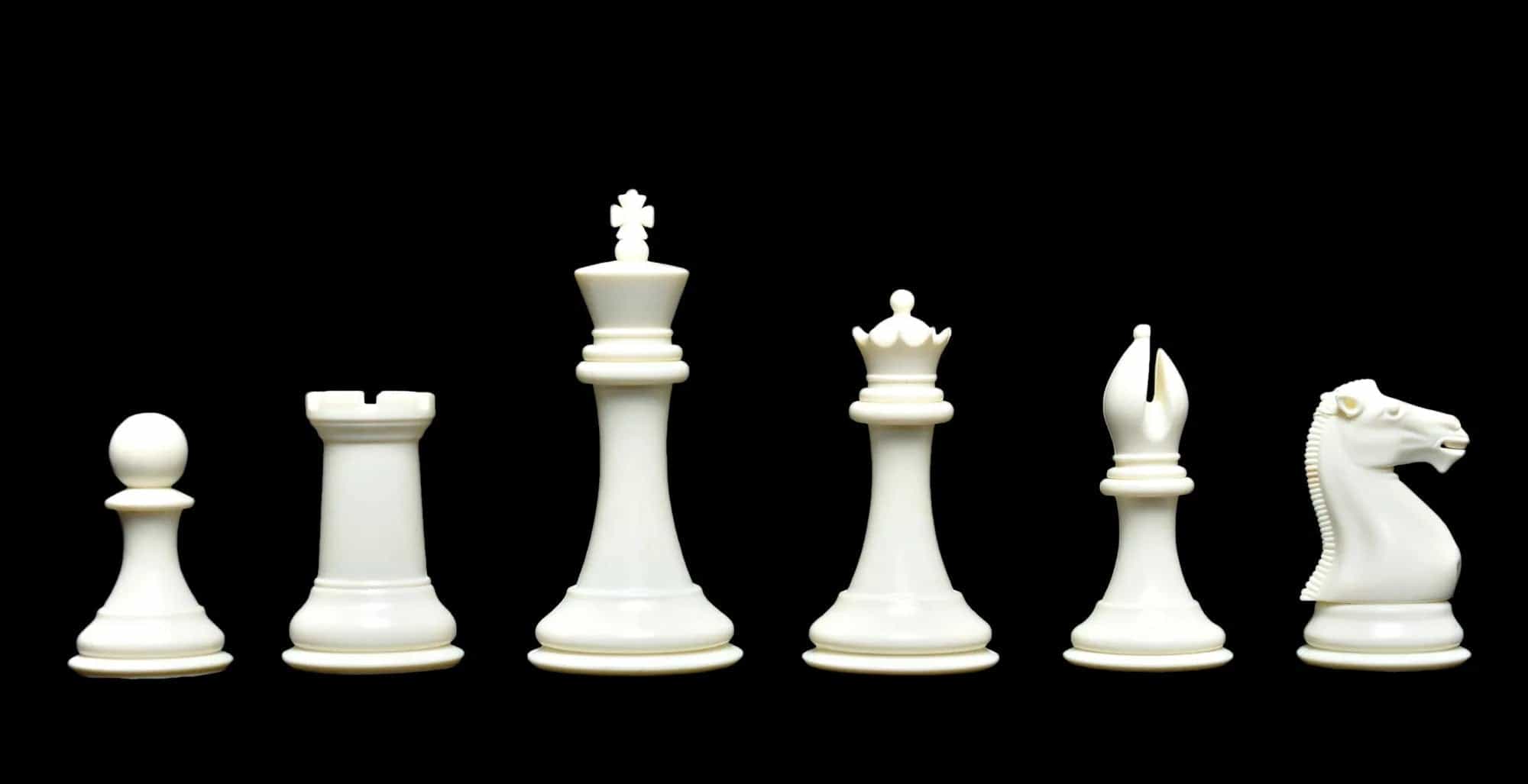 The Collector Series Plastic Chess Pieces - 4.0" King