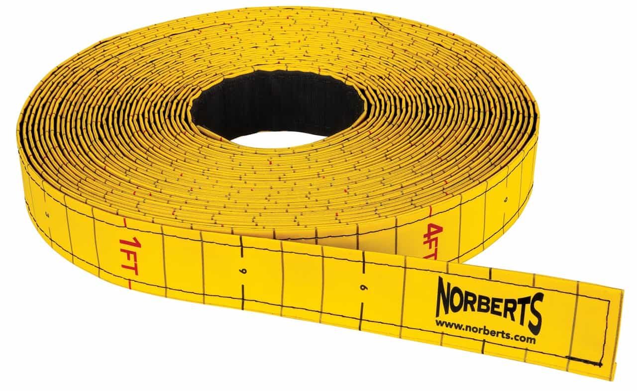 Vinyl Runway Tape With Hook Fastener, 82' Long