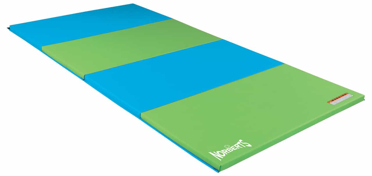 4' X 8' X 1-3/8" Light Blue & Bright Green Standard Panel Mat