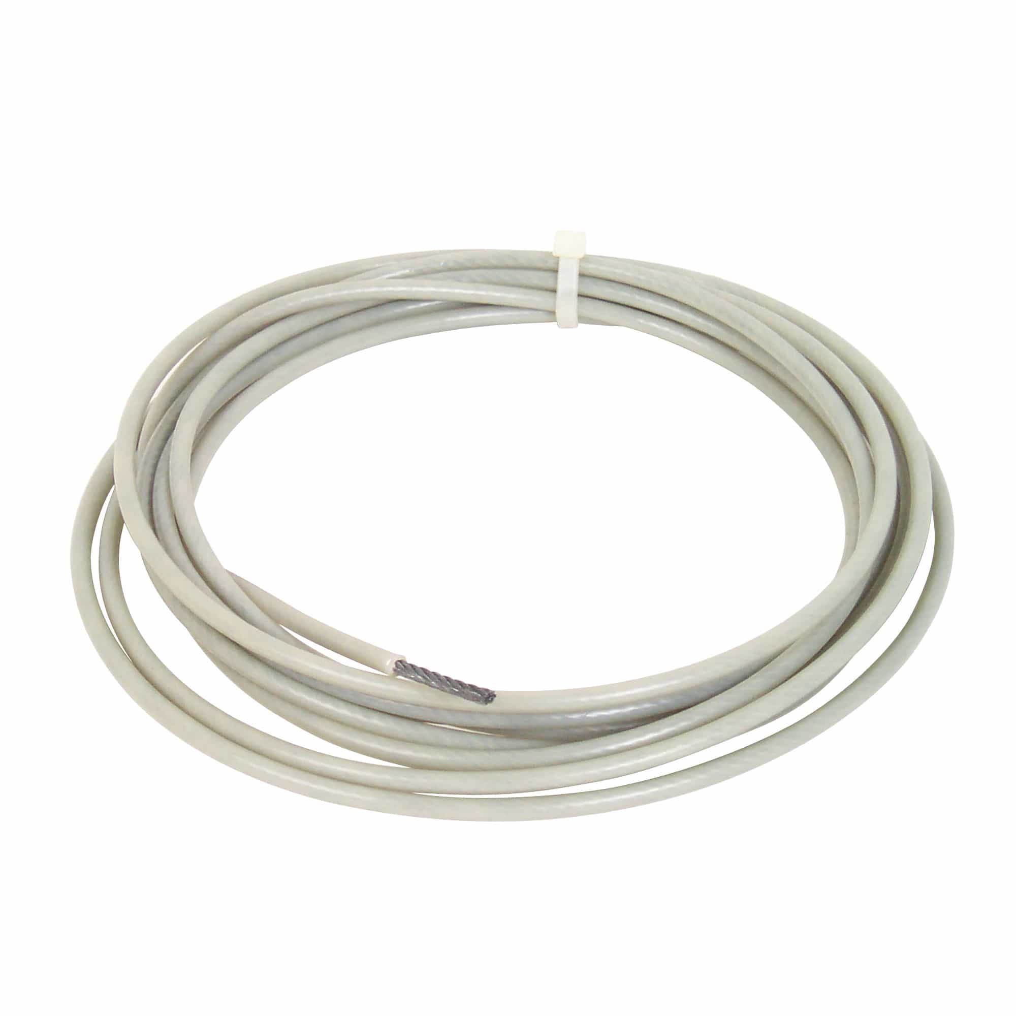 Cable By The Foot, 3/16" Diameter With Clear Nylon Coating