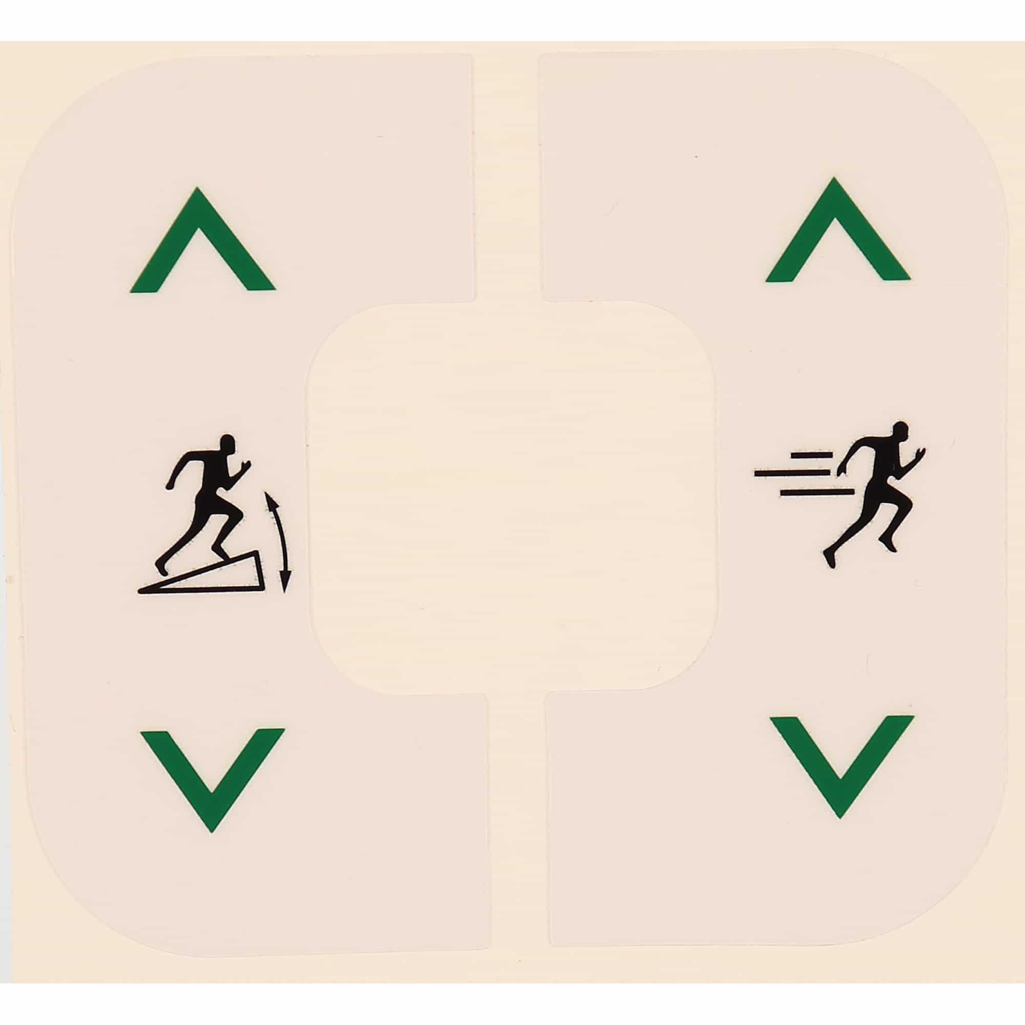 Incline And Speed Decal Set For D-Pad Of Certain Precor Treadmills