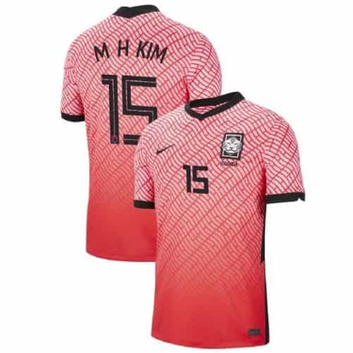 2020 South Korea Home Soccer Jersey #15 Kim Moon-Hwan