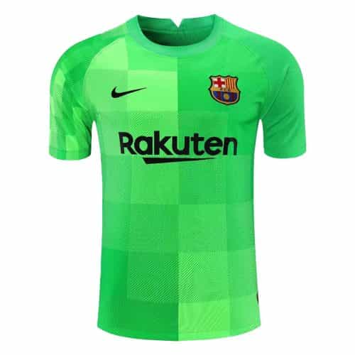 2021-2022 Barcelona Goalkeeper Green Soccer Jersey