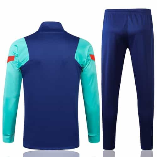 2021-2022 Barcelona Jacket + Pants Training Suit Green