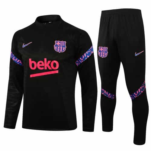2021-2022 Barcelona Training Suit Black