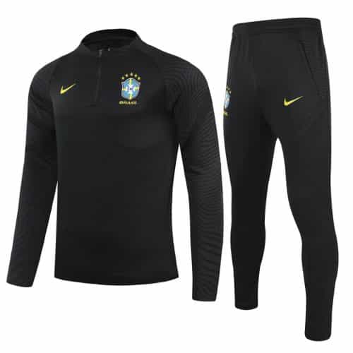 2021-2022 Brazil Training Suit Black