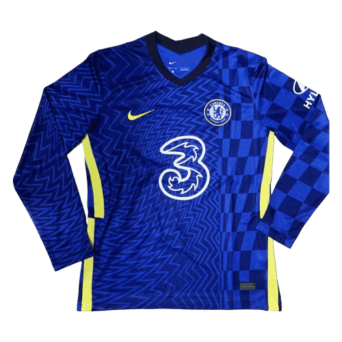 2021-2022 Chelsea Home Long Sleeve Soccer Jersey