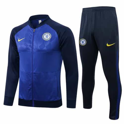 2021-2022 Chelsea Jacket + Pants Training Suit Blue