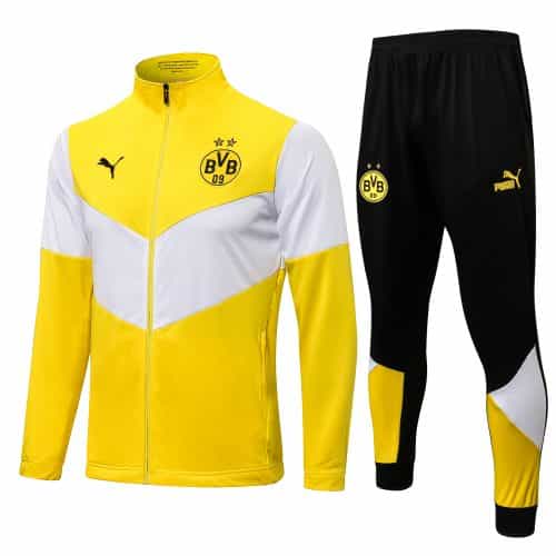 2021-2022 Dortmund Jacket + Pants Training Suit Yellow