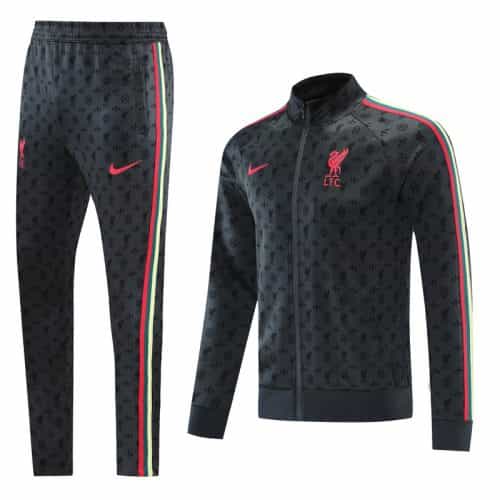 2021-2022 Liverpool Jacket + Pants Training Suit Grey