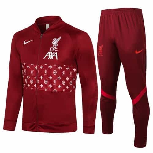 2021-2022 Liverpool Jacket + Pants Training Suit Red