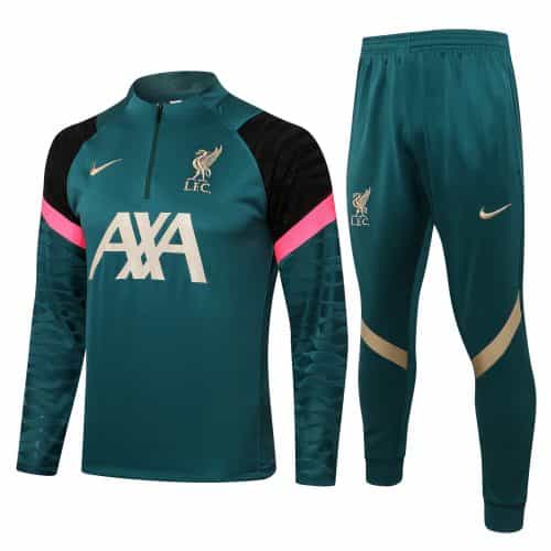 2021-2022 Liverpool Training Suit Dark Green