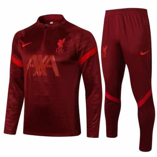 2021-2022 Liverpool Training Suit Red