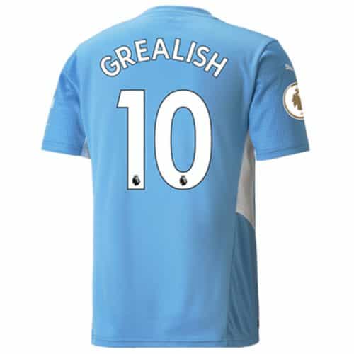 2021-2022 Manchester City Grealish #10 Home Soccer Jersey