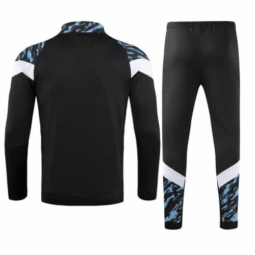 2021-2022 Marseille Jacket + Pants Training Suit Black