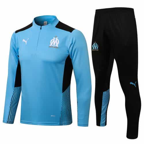 2021-2022 Marseille Training Suit Light Blue