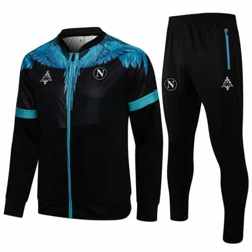 2021-2022 Napoli Jacket + Pants Training Suit Black