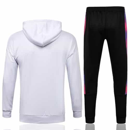 2021-2022 Psg Hoodie Jacket + Pants Training Suit White