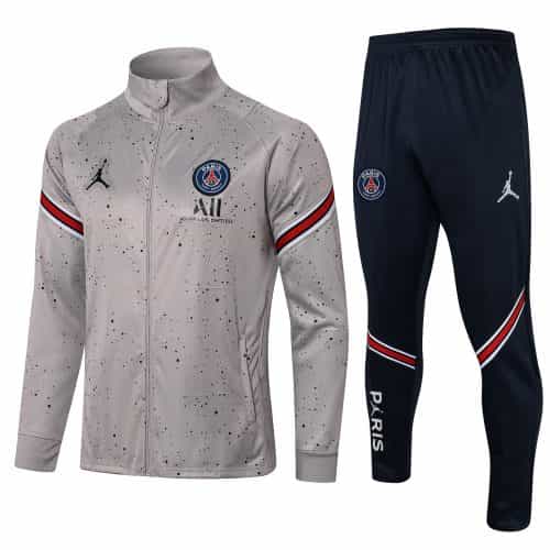 2021-2022 Psg Jacket + Pants Training Suit Grey