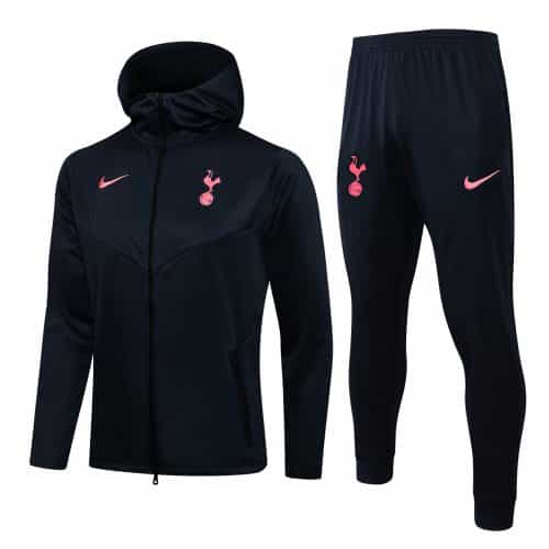 2021-2022 Tottenham Hotspur Hoodie Jacket + Pants Training Suit Blue