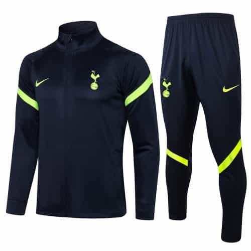 2021-2022 Tottenham Hotspur Jacket + Pants Training Suit Blue