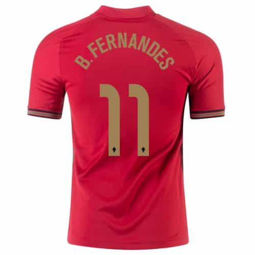 2021 Portugal B.Fernandes #11 Home Soccer Jersey