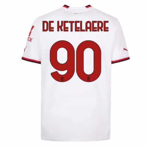 2022-2023 Ac Milan De Ketelaere #90 Away Soccer Jersey