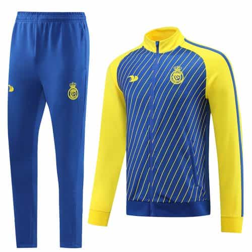 2022-2023 Al Nassr Jacket + Pants Training Suit Blue