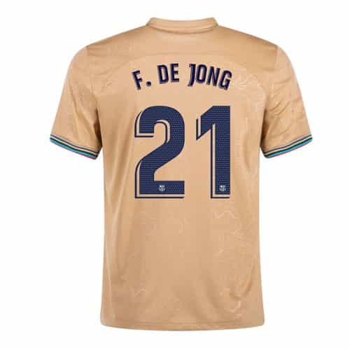 2022-2023 Barcelona F. De Jong #21 Away Soccer Jersey