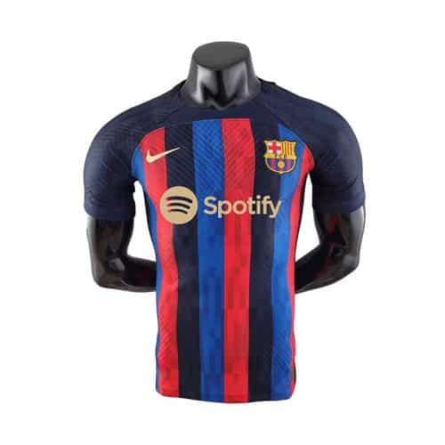2022-2023 Barcelona Home Player Version Soccer Jersey