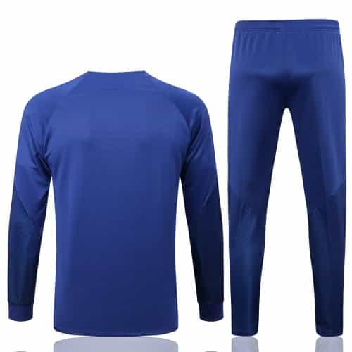 2022-2023 Barcelona Jacket + Pants Training Suit Blue