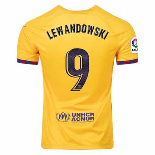 2022-2023 Barcelona Lewandowski #9 Fourth Soccer Jersey