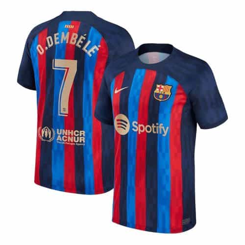 2022-2023 Barcelona O.Dembele #7 Home Soccer Jersey