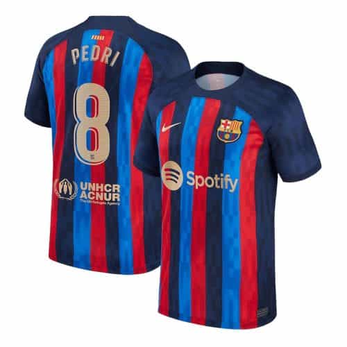 2022-2023 Barcelona Pedri #8 Home Soccer Jersey
