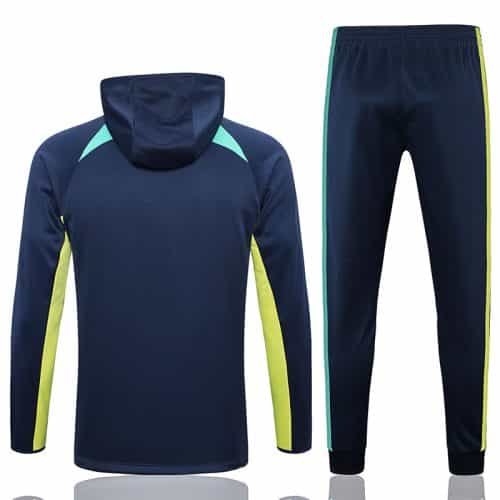 2022-2023 Brazil Hoodie Jacket + Pants Training Suit Blue