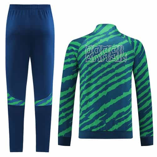 2022-2023 Brazil Jacket + Pants Training Suit Green