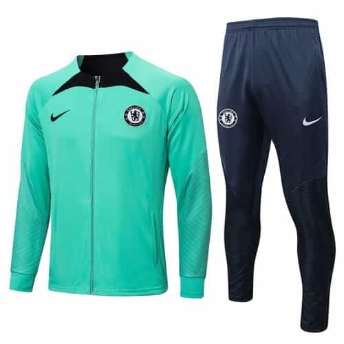 2022-2023 Chelsea Jacket + Pants Training Suit Green