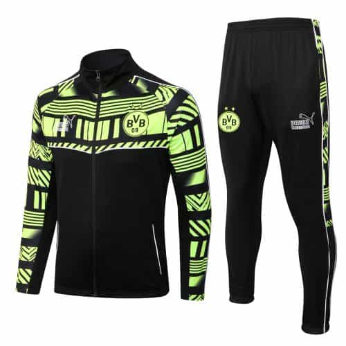 2022-2023 Dortmund Jacket + Pants Training Suit Black