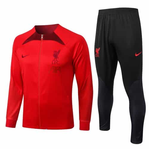 2022-2023 Liverpool Jacket + Pants Training Suit Red